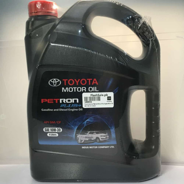 Toyota Genuine Pakistan Petron Plus Engine Motor Oil SAE 10W-30 4 Liters