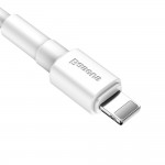 Baseus USB-A to Lightning 1m 2.4A Data Sync and Fast Charging Soft TPE Cable with Cable Strap