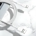 Baseus USB-A to Type-C 1m 3A Data Sync and Fast Charging Soft TPE Cable with Cable Strap