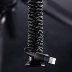 Baseus Cafule Type-C to Lightning 1m 2.4A Data Sync and 18W PD Quick Fast Charging Nylon Braided Cable with Cable Strap