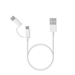 Xiaomi Mi 2-in-1 Micro USB and Type-C Fast Charging and Data Sync Cable
