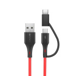 BlitzWolf BW-MT3 2-in-1 Type-C and Micro USB 3A Sync and Fast Charging Data Cable
