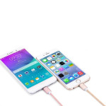 Trilobi Magnetic - World's First Hybrid 3-in-1 Common Tip MAG Micro USB and Lightning Snap 1m QC 3.0 OTG Fast Charging Braided Cable