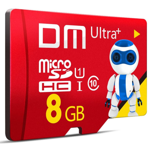 DM 8GB 4K MicroSDHC UHS-I Ultra Plus U1 Class 10 Card