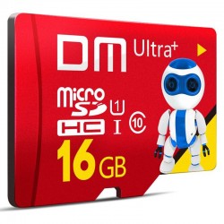 DM 16GB 4K MicroSDHC UHS-I Ultra Plus U1 Class 10 Card