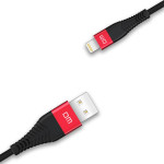 DM Lightning 2.4A 1.2m Data Sync and Fast Charging Braided Cable