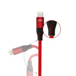 DM 3-in-1 Lightning Type-C Micro USB 2.4A Fast Charging 205D Fabric Braided Cable