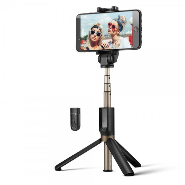 BlitzWolf BW-BS3 Versatile 3-in-1 Bluetooth Mini Extendable Folding Tripod Selfie Stick