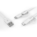 Huawei AP55S 2-in-1 Type-C Micro USB 2A 1.5m Data Sync and Fast Charging Flat Noodle Cable