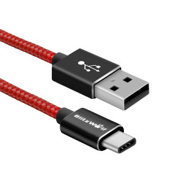 BlitzWolf BW-TC2 Type-C 3A 1.8m Data Sync and Fast Charging Braided Cable