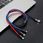 Baseus 3-in-1 Lightning Type-C Micro USB 3.5A Fast Charging Braided Cable
