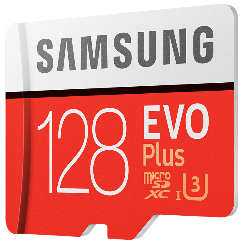 Samsung 128GB 4k MicroSDXC UHSI Evo Plus U3 Class 10 Card