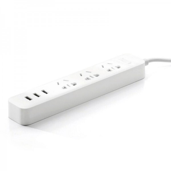 Xiaomi Mi Power Strip Extension - 3 Power Sockets and 3 USB 3.1A Quick Charge Version (White) Xiaomi Mi Power Strip Extension - 3 Power Sockets and 3 USB 3.1A Quick Charge Version (White)