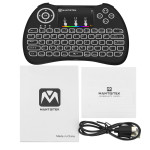 Mantistek MK2 Multicolor Backlit Wireless Mini Keyboard with Mouse Touchpad