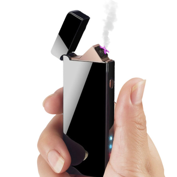 USB Rechargeable Windproof Electronic Dual Plasma Arc Lighter