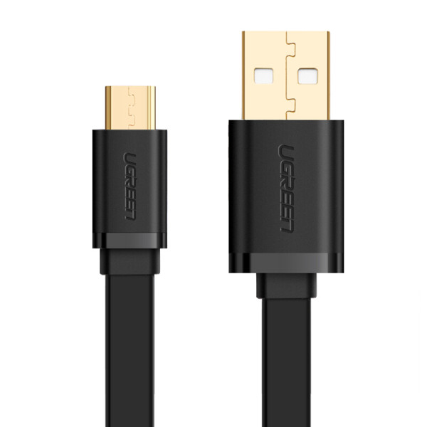 Ugreen US125 24K Gold Plated Micro USB 2.4A 2m Quick Charge 3.0 Sync and Fast Charging Flat Cable
