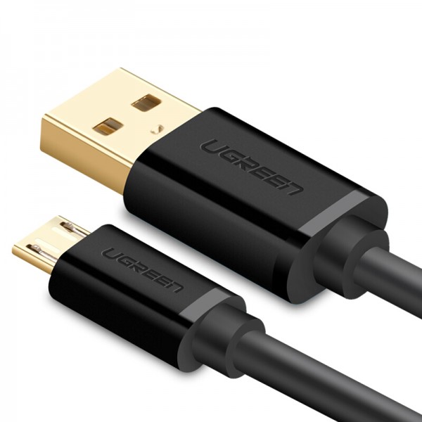 Ugreen US125 24K Gold Plated Micro USB 2.4A 3m Quick Charge 3.0 Sync and Fast Charging Round Cable