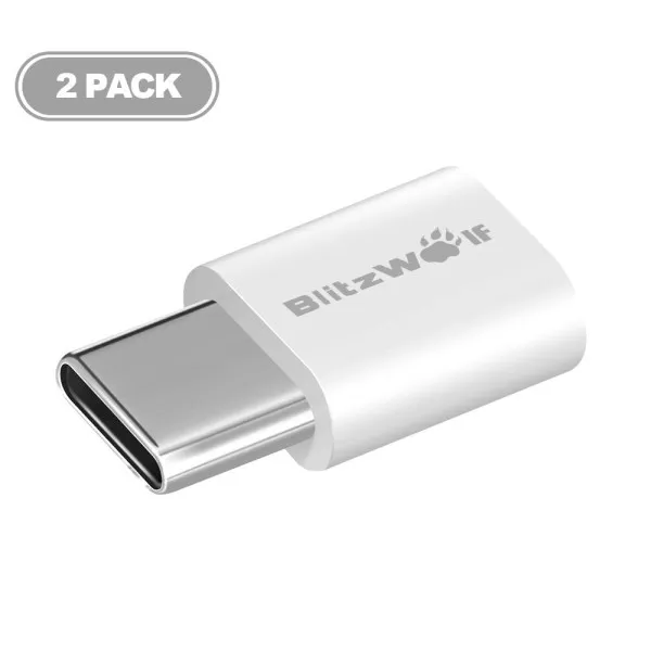 BlitzWolf BW-A2 Type-C to Micro USB Connector Adapter (2 Pcs)