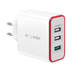 BlitzWolf BW-PL2 38W QC 3.0 3 Ports USB Charger with Power3S Tech