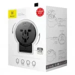 Baseus 2-in-1 Rotation Type Universal Travel Adapter with Dual 2.4A USB Fast Charger