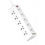 LDNIO SC10610 10A 2500W Surge Protection Power Strip Extension with 10x 100-250V Power Sockets + 1x 18W Type-C PD + 1x 18W QC 3.0 + 4x 2.4A 12W Auto-ID USB Ports