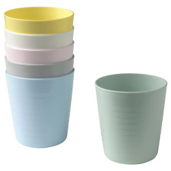 IKEA KALAS 6-piece Mug Set - Pastel Colors