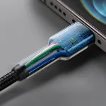 Baseus Cafule Metal Series Type-C to Lightning 2m 20W Fast Charging and Data Sync Nylon Braided Cable with Cable Strap