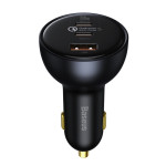 Baseus 160W Qualcomm Certified QC 5.0 Dual Type-C and USB-A Fast Charging Car Charger with 1m 100W Type-C to Type-C Cable