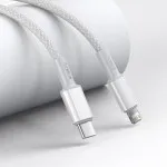Baseus Type-C to Lightning PD 20W Fast Charging and Data Sync Nylon High Density Braided Cable with Cable Strap