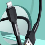Baseus Silica Gel USB-A to Lightning 1m 2.4A Fast Charging and Data Sync Silicone Cable with Cable Strap