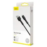 Baseus Silica Gel USB-A to Lightning 1m 2.4A Fast Charging and Data Sync Silicone Cable with Cable Strap