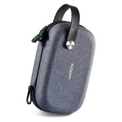 UGREEN 50903 Oxford Shockproof and Waterproof Sturdy Hard Portable Travel Organizer Case for Cables Chargers Hard Disks SSD Gadgets