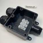 Z&X G712 IP68 Waterproof 450V 24A Outdoor Electrical Junction Box with 4-9mm Variable Width Wire Rubber Ring Sealers