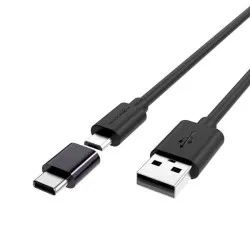 Blitzwolf BW-MT1 Micro USB 2A Sync and Fast Charge Round Cable with Type-C Adapter