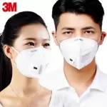 3M 9001V N95 PM2.5 Particulate Respirator Dust Smog Flat Fold Style Mask