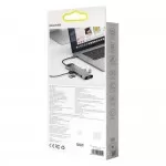 Baseus Metal Gleam Series 11-in-1 Multifunctional Type-C Hub Docking Station with 1x Type-C PD 100W 3x USB 3.2 Gen 1 1x 1Gbps RJ45 LAN 2x 4K HDMI 30Hz 1x VGA 60Hz 1x 3.5mm AUX 1x SD 2.0 1x TF Card Reader