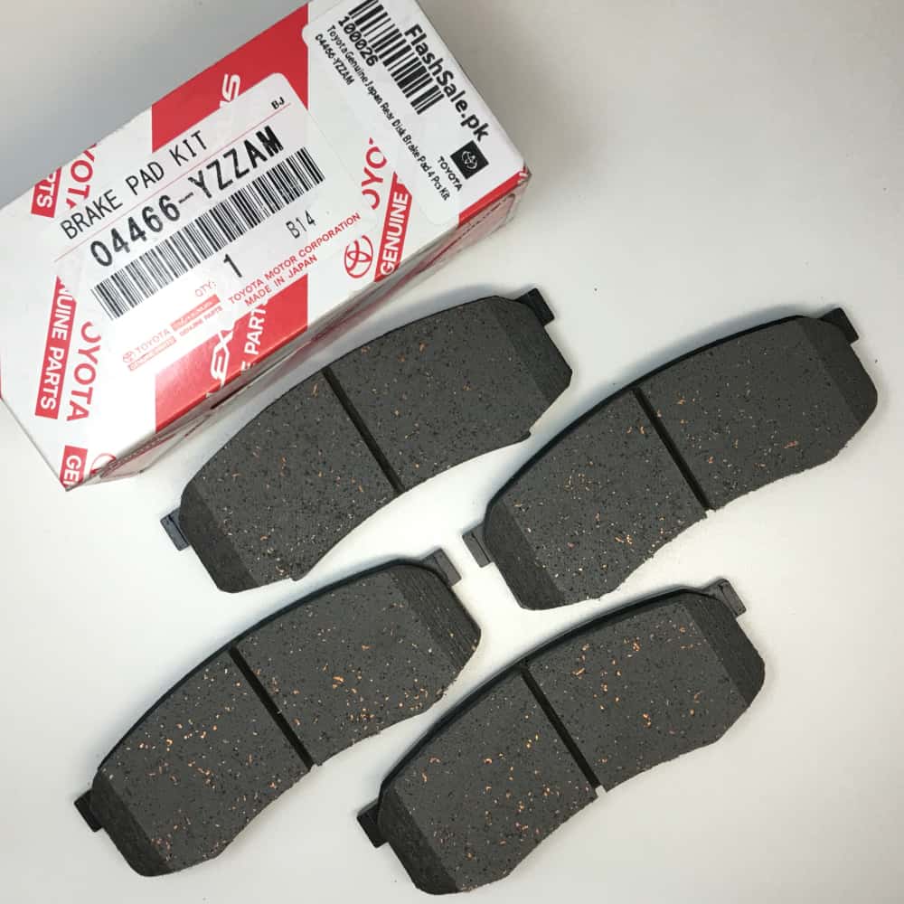 toyota genuine japan rear disk brake pad 4 pcs kit 04466-yzzam