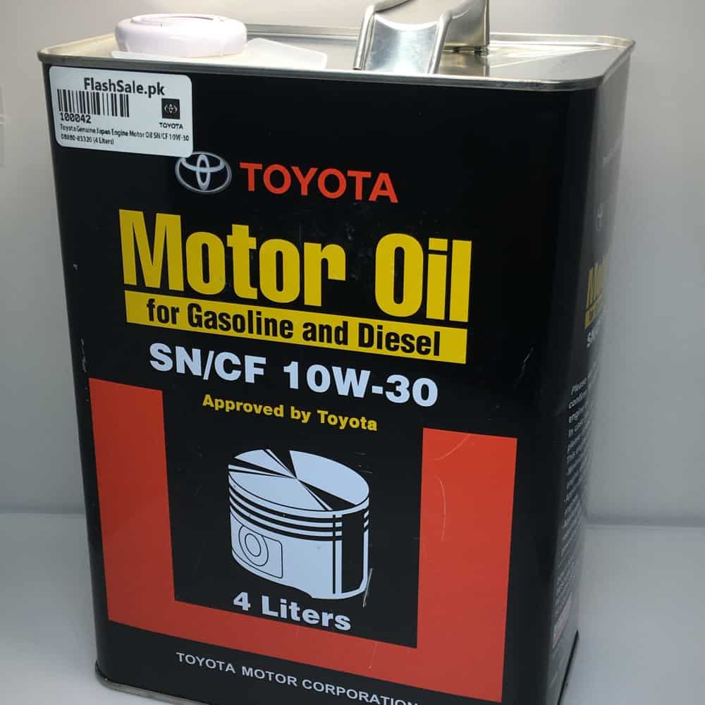 toyota genuine japan engine motor oil sn-cf 10w-30 4 liters 08880-83320