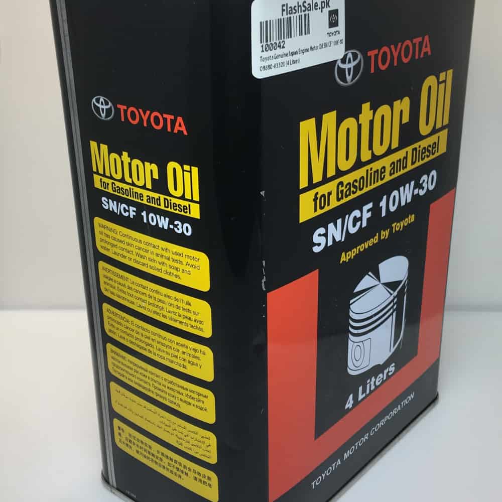 toyota genuine japan engine motor oil sn-cf 10w-30 4 liters 08880-83320