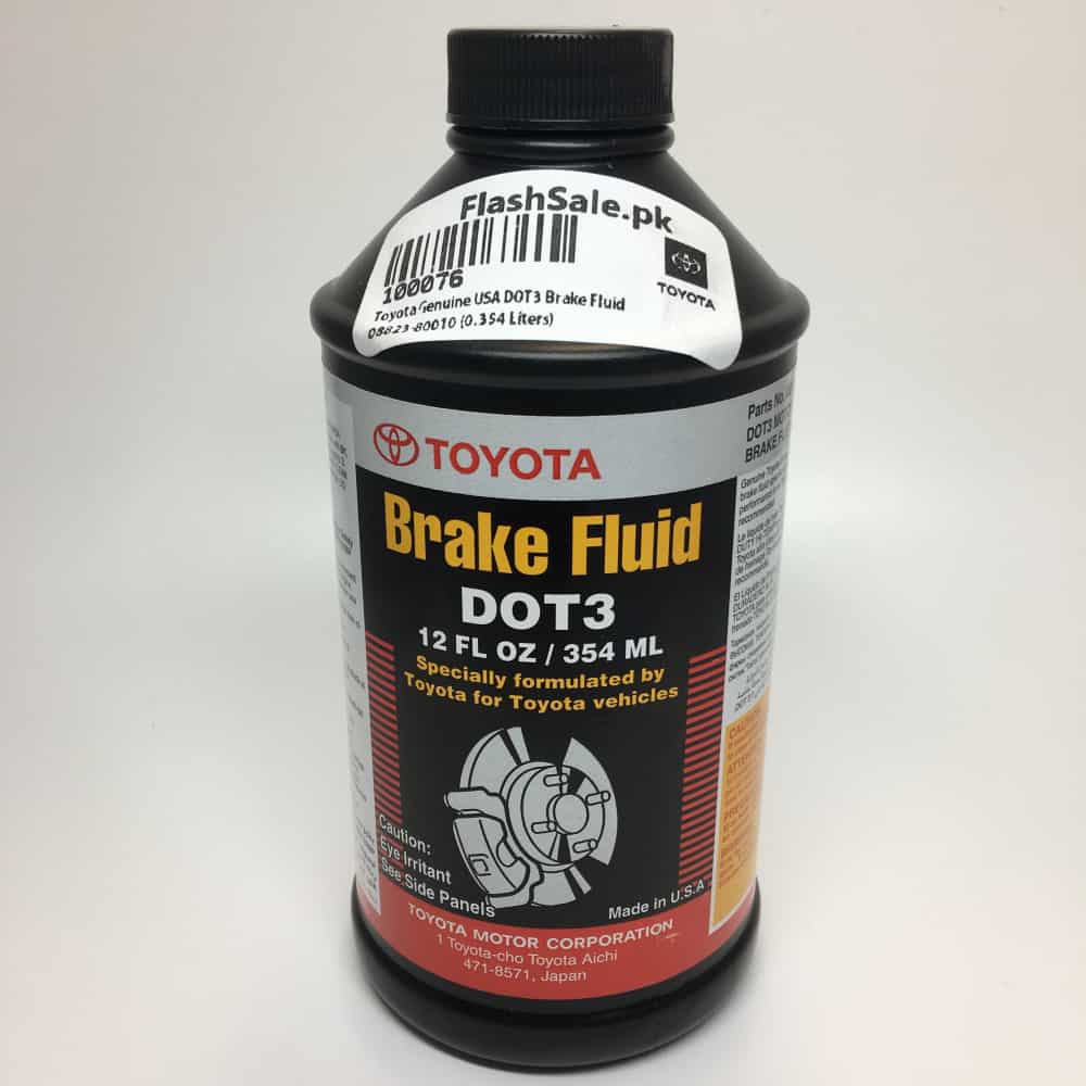 toyota genuine usa dot3 brake fluid 0.354 liters 08823-80010