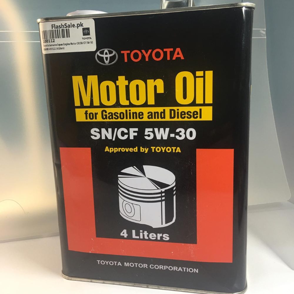 toyota genuine japan engine motor oil sn-cf 5w-30 4 liters 08880-83322