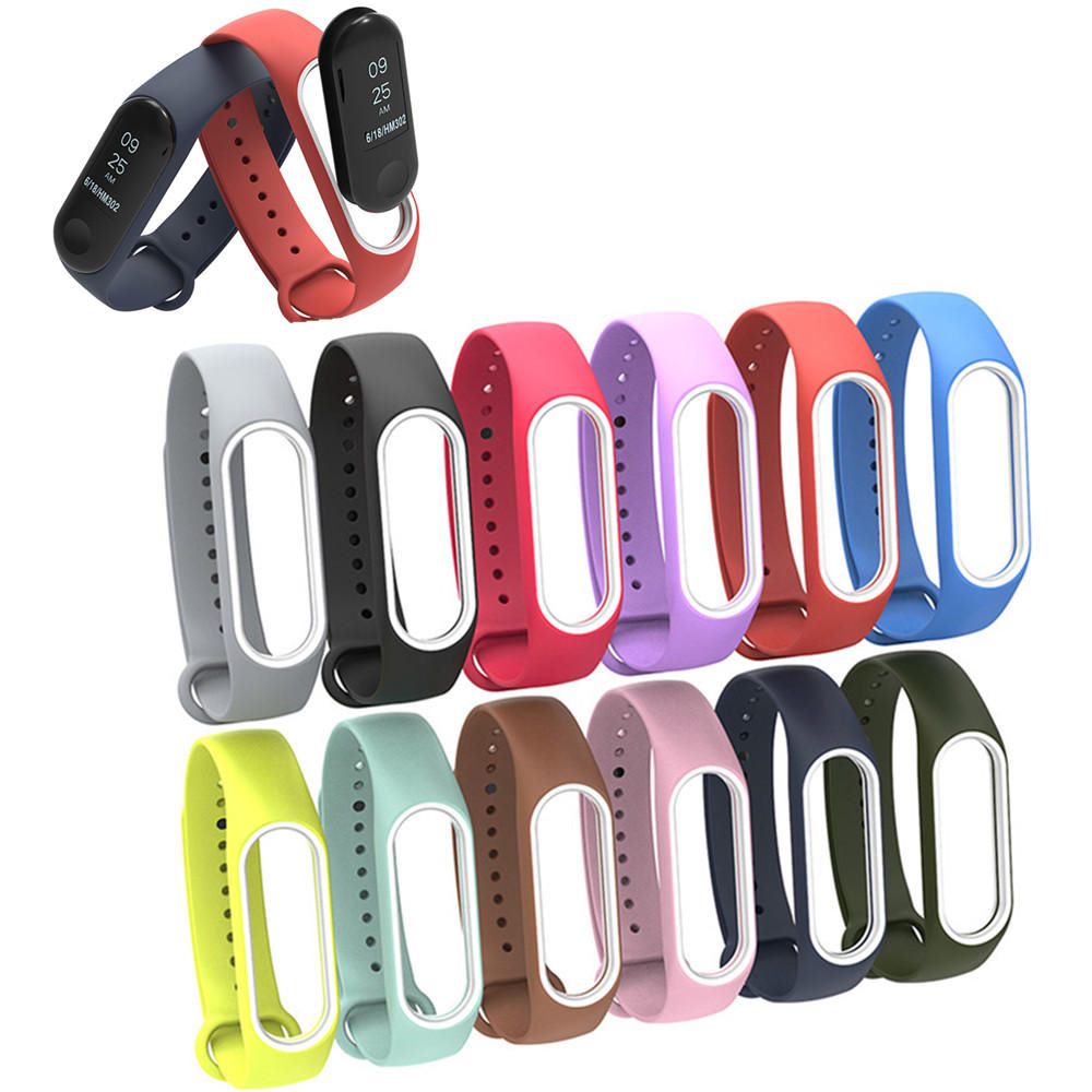 extra grip silicone replacement wrist strap band for xiaomi mi band 3