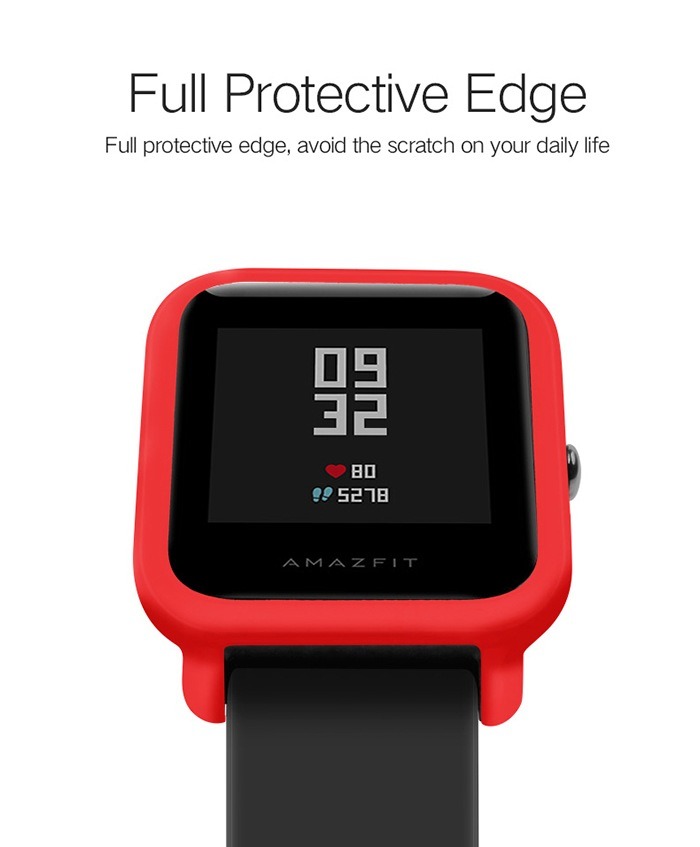 tamister watch cover bezel protective bumper for xiaomi huami amazfit bip youth edition