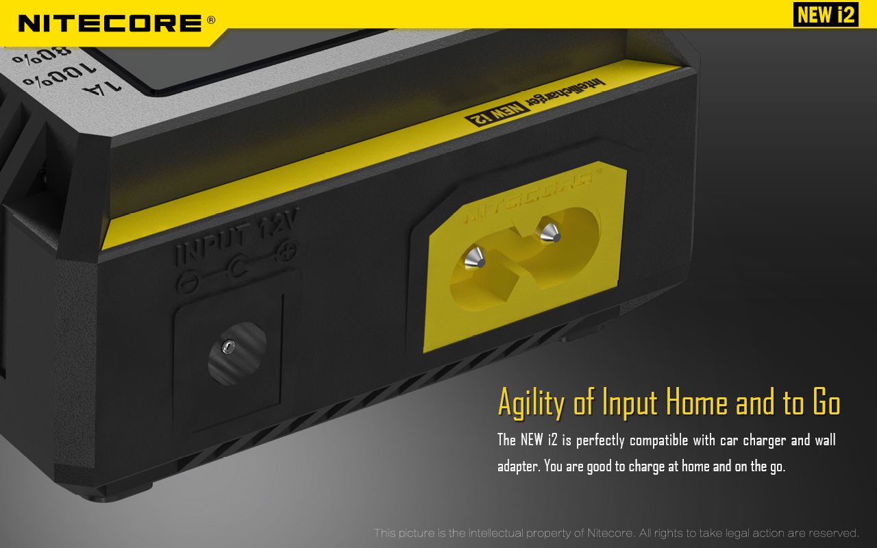 nitecore intellicharger new i2 smart lithium-ion imr lifepo4 battery charger