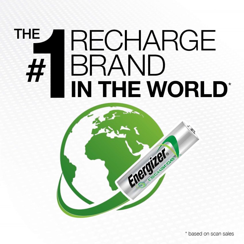 Energizer AAA Recharge Plus 700mAh NiMH Rechargeable Batteries 2Pack