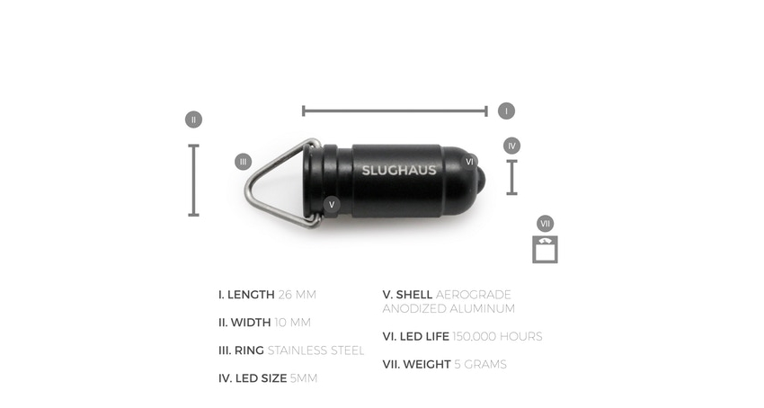 bullet 02 world smallest edc flashlight