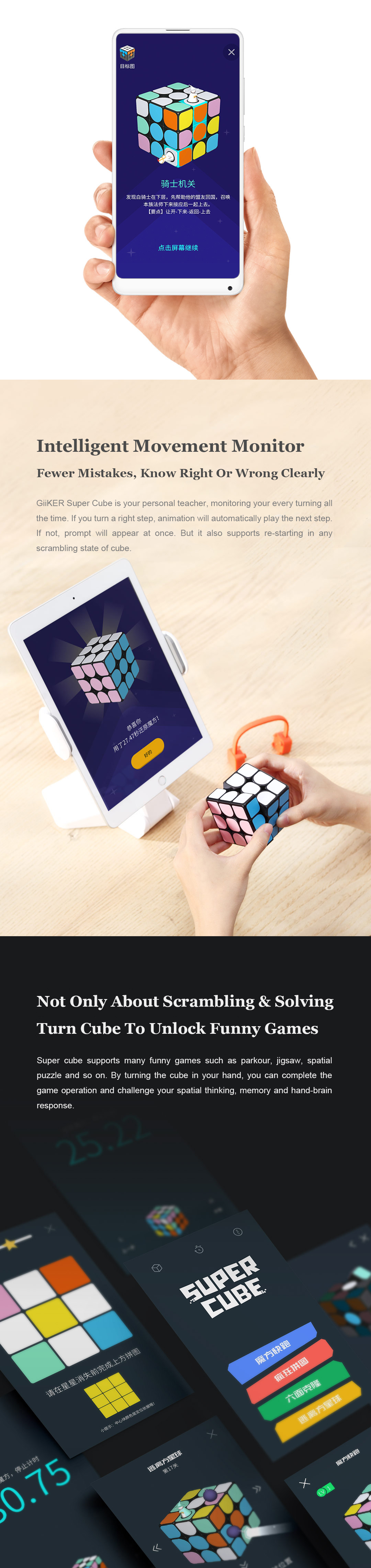 xiaomi giiker supercube i3 smart bluetooth rubiks cube