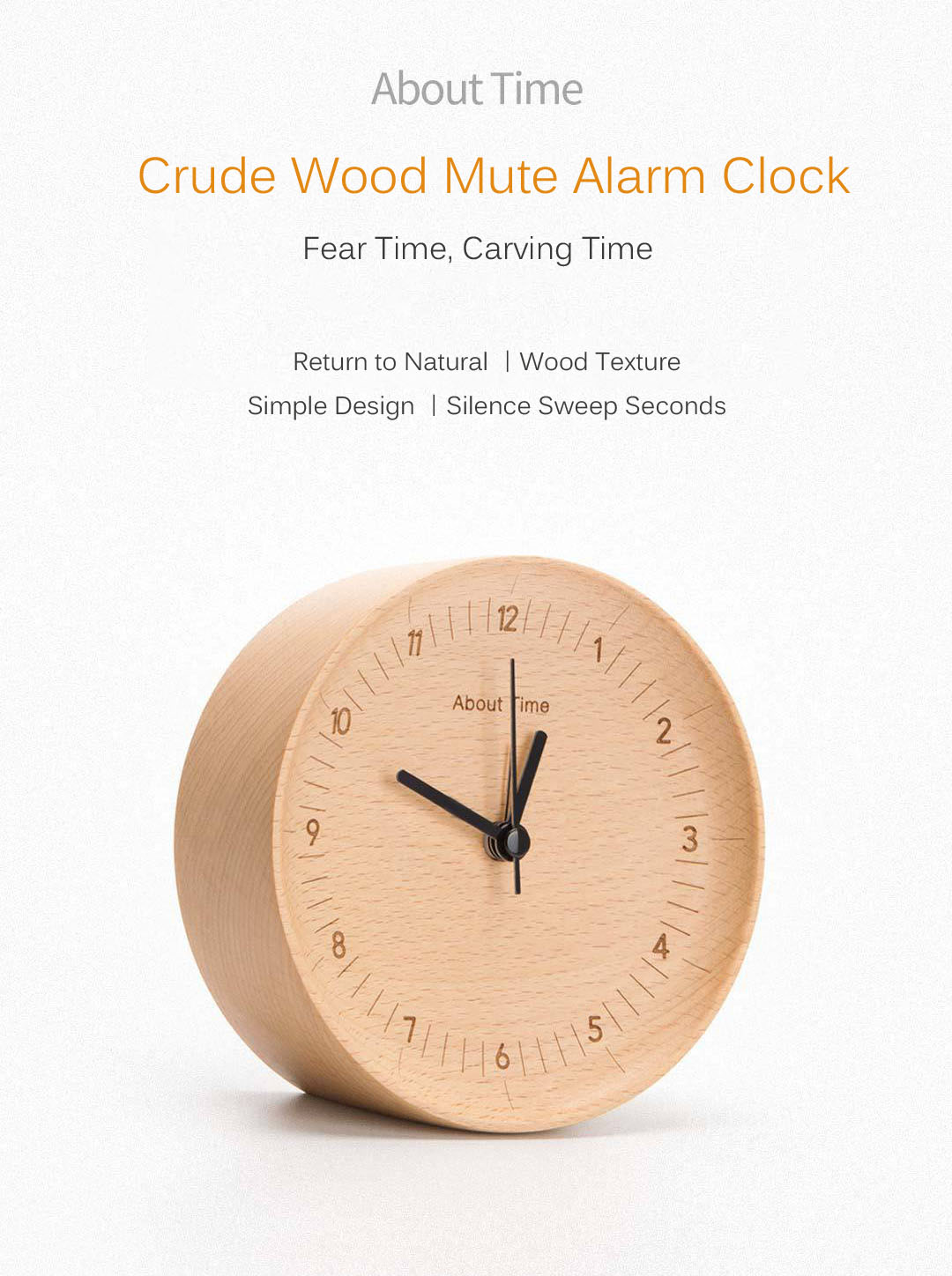 xiaomi beladesign about time german beech wood bedside alarm clock
