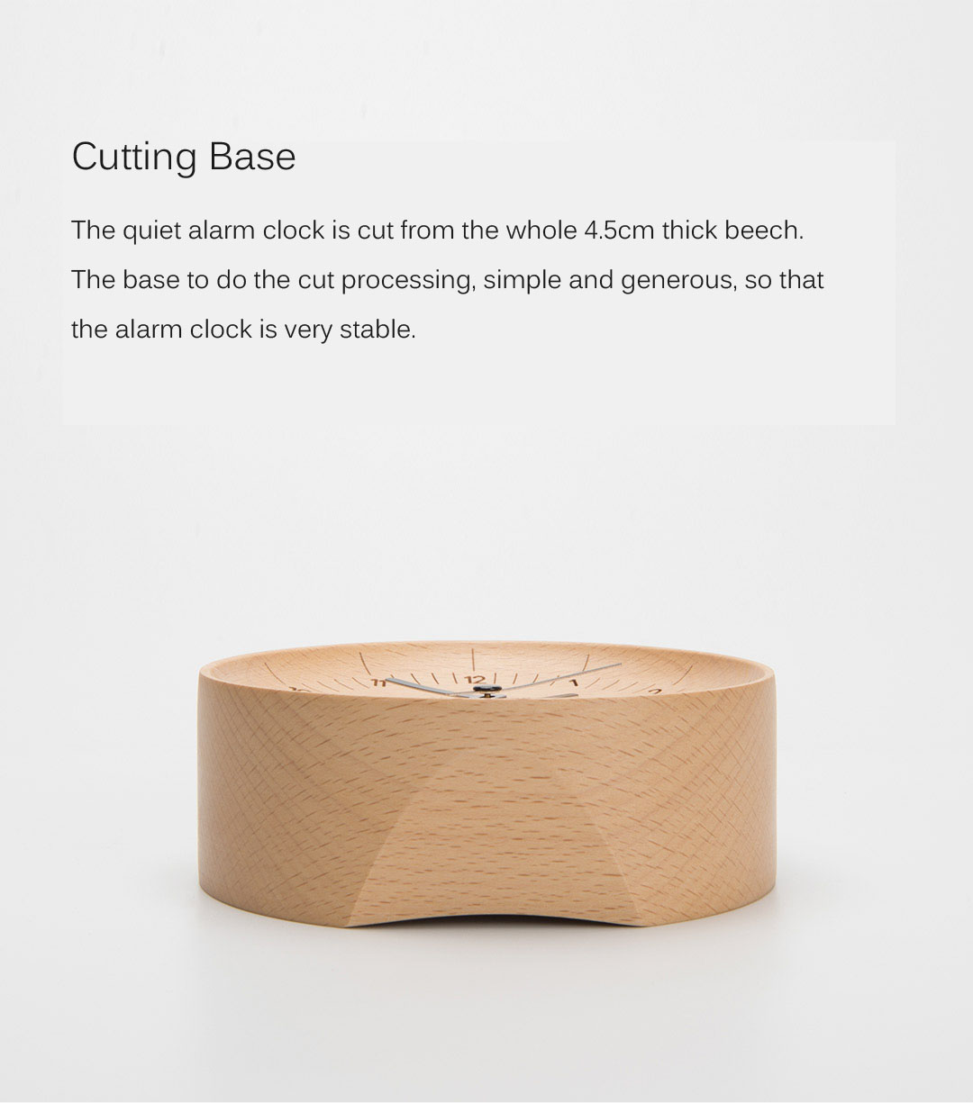 xiaomi beladesign about time german beech wood bedside alarm clock
