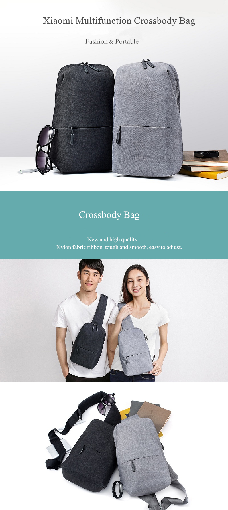 xiaomi mi crossbody chest sling bag